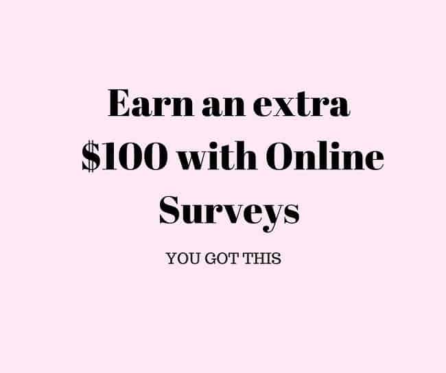 earn an extra $100 with online surveys