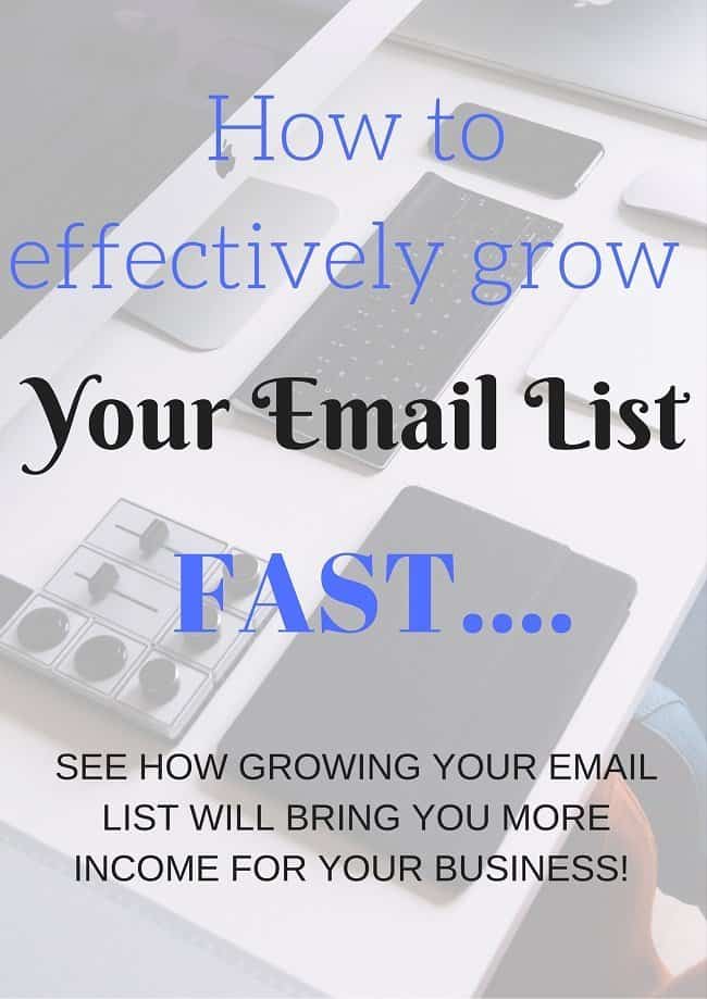 How to effectively grow your email list fast