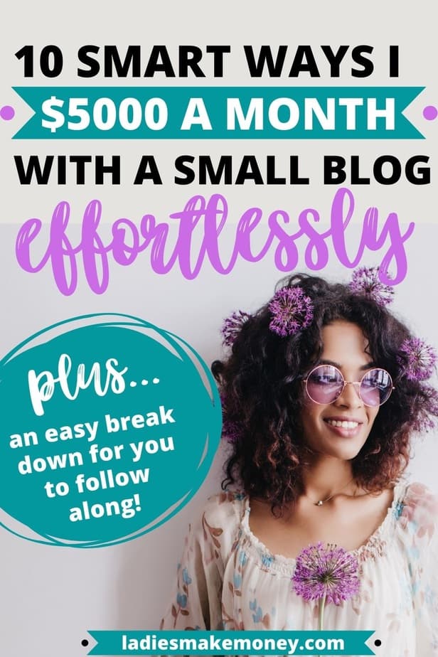 How to make 5000 a month online from home! I started a blog that makes $5,000 per month. Here are the exact steps you can take to start your own money-making blog today! If you want to know how to make 5000 a month blogging, then read this. Ladies Makes Money has all the steps you need to start a profitable blog #blogincome #incomereports