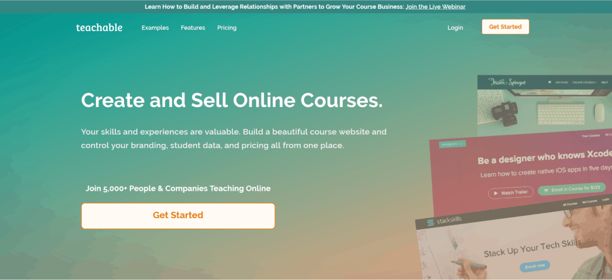 teachable tool. A resource for creating courses for your online business