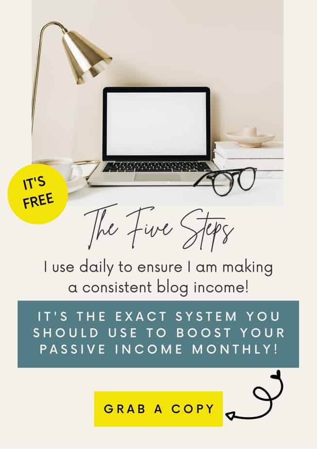 Boost your passive income monthly. Use my free guide to boost your blog income today!
