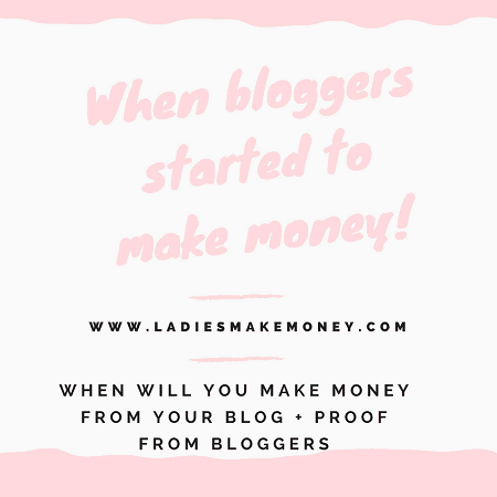 When will you make money from your blog + Proof from bloggers