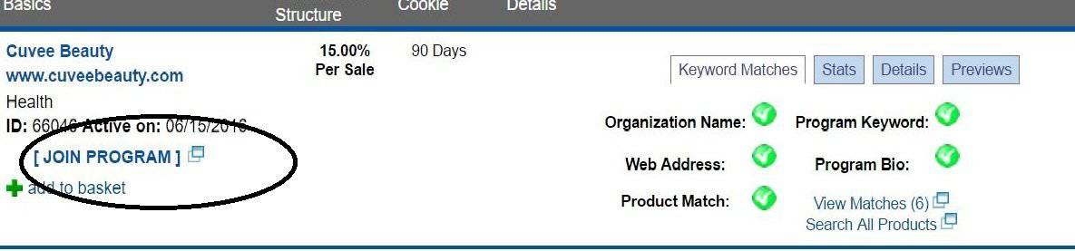 join affiliate program