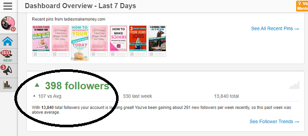 Get Pinterest followers with Tailwind