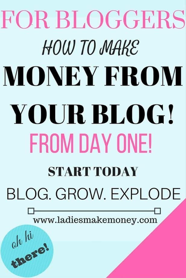 How to make money from your blog from day one