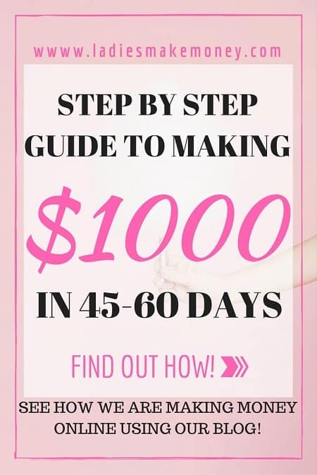 Step by Step guide to making $1K from your blog in 45-60 days