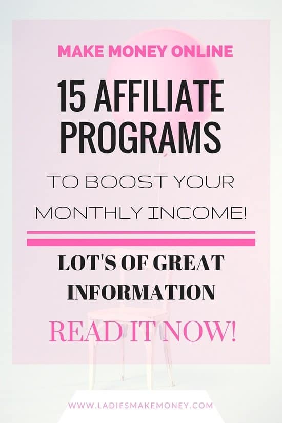 15 Affiliate Programs to boost your monthly income