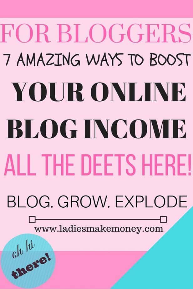 7 Ways to Boost your Online blog INCOME and make Money