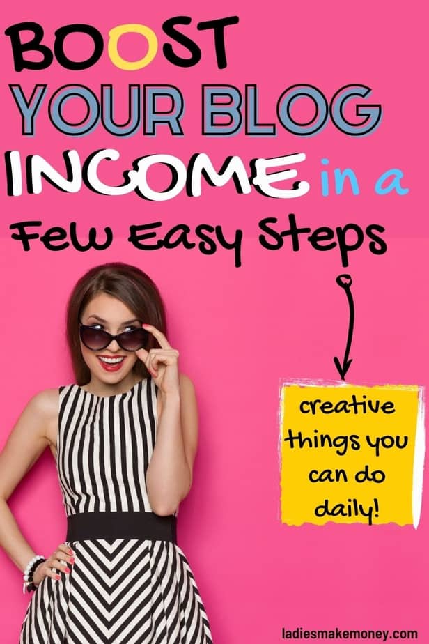 Boost your blog income by following these easy 11 steps. Make Money Blogging this year. Find out exactly how to blog for money! Use this Beginner’s Guide to Monetizing a New Blog and start making money right away! #blogging #bloggingforbeginners #blogging101 #bloggingformoney #sidehustle A step by step guide on how to turn your blog into a career in 6 months. Do you dream of blogging full time? Then this guide is for you! Make money blogging this year!