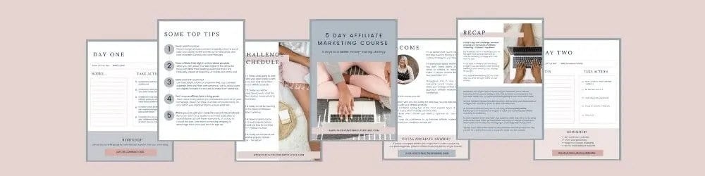 5 day affiliate marketing course for bloggers