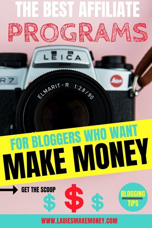 Here's a list of over 5 of the best affiliate programs for bloggers to join. Use these affiliate programs to make money with your blog. The blogging tips can be put for the beginner bloggers. Affiliate marketing for beginners. #bloggingtips #makemoneyonline #affiliatemarketing. 