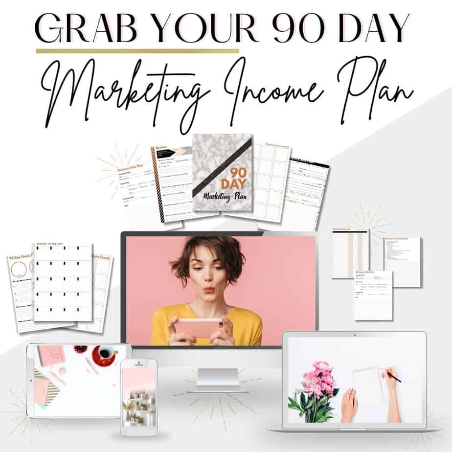Grab your 90-day marking income planner today and grow your blog income effortlessly. The Business Planner - A printable workbook to grow and expand your business. Maximize your marketing efforts by taking the time to discover exactly what your business stands for and who you will be serving. This 20-page guide gives you the tools you need to determine who your ideal audience is, identify business opportunities, craft marketing strategies, and actionable goals to help your business grow. 