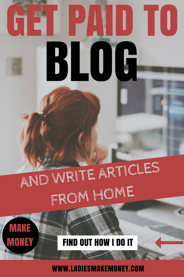 Get Paid to blog and write articles from home. If you are looking for a fast way to make money working from home, we have a list of 5 sites that will pay bloggers to write for them. Become a freelancer and work with companies that will pay you for your blog. It is the easiest way to make money blogging while working from home. #sponsoredblogs #workfromhome #makemoneyonline #makemoneyblogging