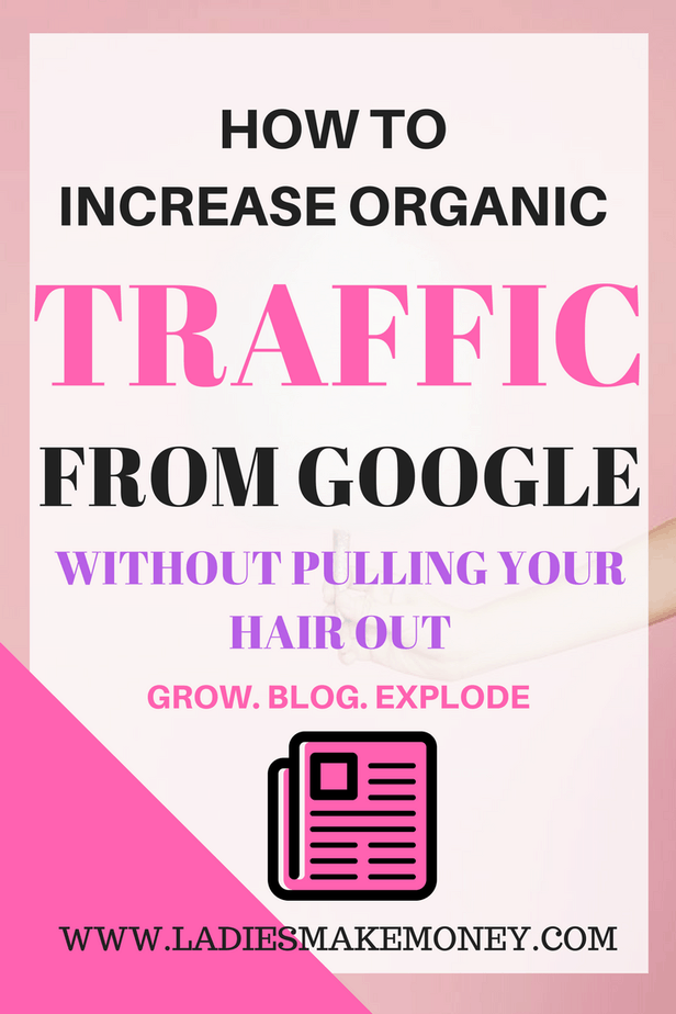 How to Increase Organic Traffic from Google – Without Tearing Your Hair Out is our hot topic today. The question everyone wants answered is blog traffic. How do you get more blog visitors? How do you get more website visitors? How to increase organic traffic? Best ways to increase your organic traffic? Organic traffic generation using search engine optimization. Another frequent question is how can I increase visitors to my site? How do I improve my SEO ranking on Google. What keywords should I be using to get more traffic? Increasing organic traffic, you will need to use keywords that are very specific to your website, product or niche. When you do this, Google will start identifying you with these keywords and subject line which will boost your blog content in search rankings and help your ideal customers or readers find you. Blogging tips, blog SEO tips, blog SEO, SEO tips for bloggers, SEO 2017 tips. A great business isn't so great if no one knows it exists. Search Engine Optimization (SEO) is all about getting your website be found on search engine like Google, Yahoo and Bing. I'll be honest, it takes time and consistency to get your website rank higher that the competitions. Google "Spiders" crawling your site in order to rank. Implementing SEO on your blog can bring in TONS of organic traffic to your site if you implement it correctly. Make sure to check out the fundamentals of SEO for bloggers, so you don't miss out. This is SEO for beginners, tips on how to use SEO for your blog, how to market and grow your blog to increase blog traffic. We will help you define what SEO is. How to use keywords to increase visibility for your growing online business, How to use SEO tools on WordPress. How to start a successful blog on WordPress and increase your blog traffic using SEO. The basic guide to SEO for bloggers starting out. 