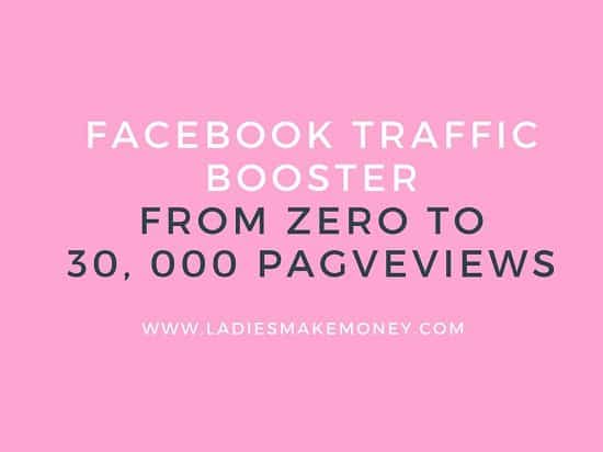 Facebook booster from zero to 30, 000 pageviews