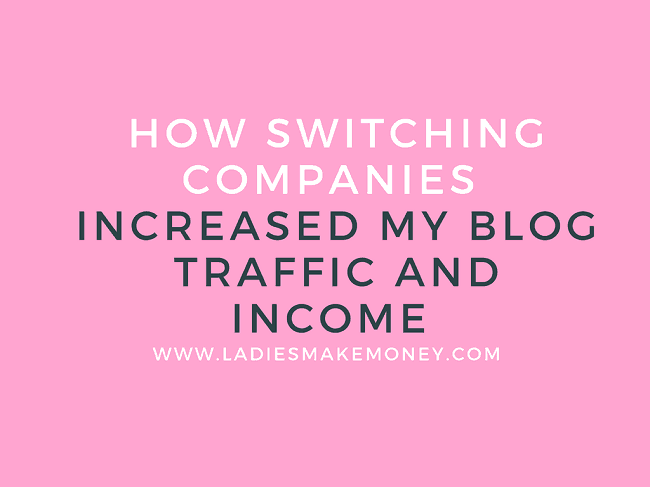 How switching companies increased my blog traffic