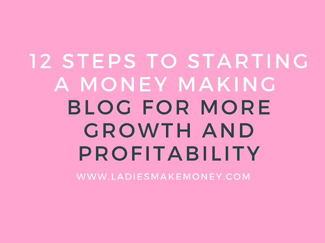 Starting a money making blog