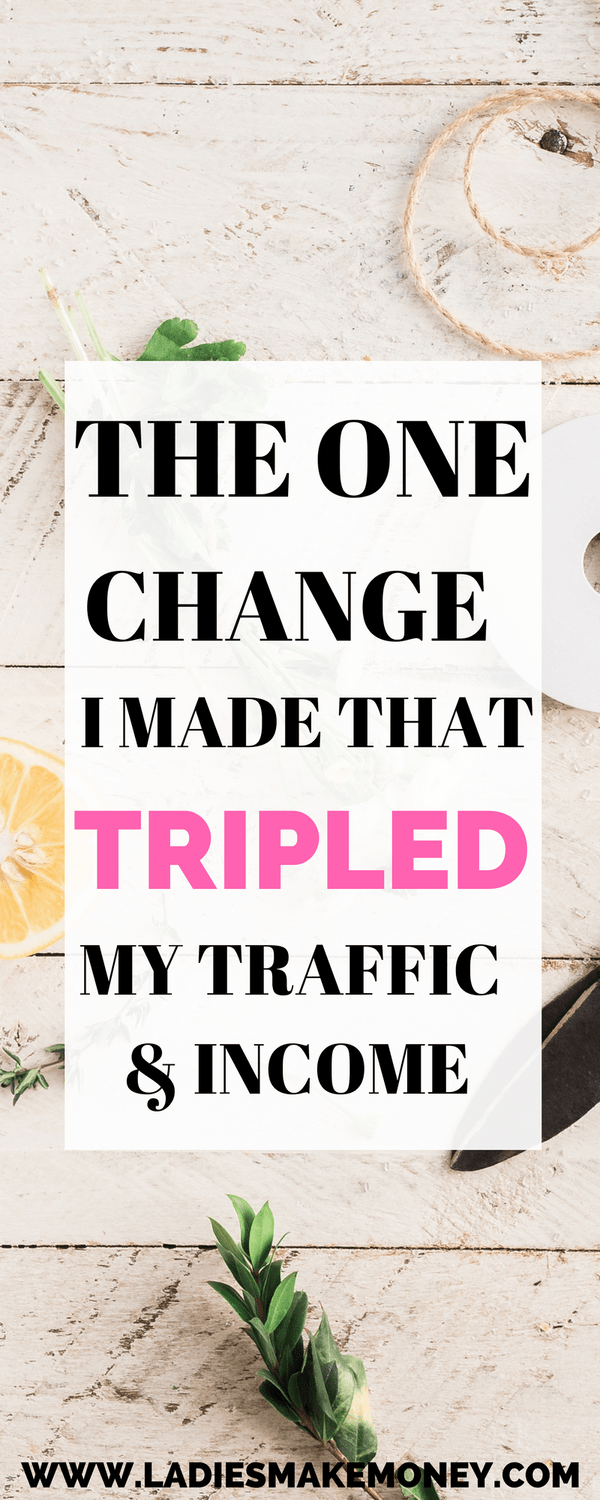 The one change I made that tripled my blog traffic