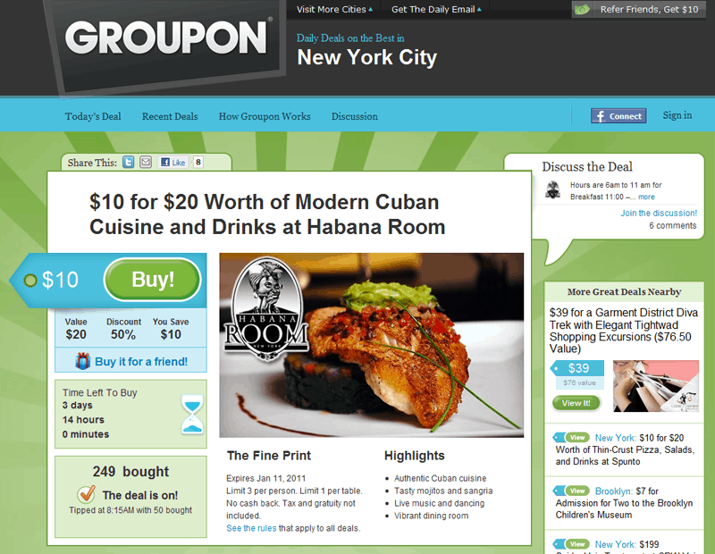 find deals on groupon