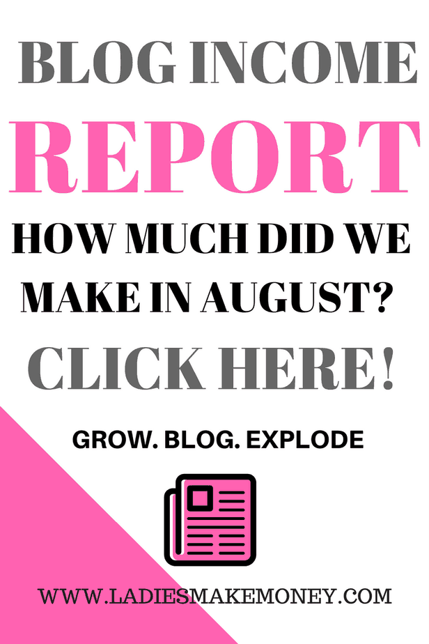 Blog income report, August 2017 income report