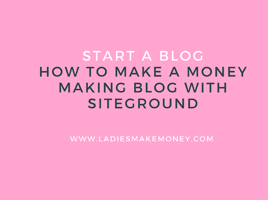 How to start a blog with Siteground