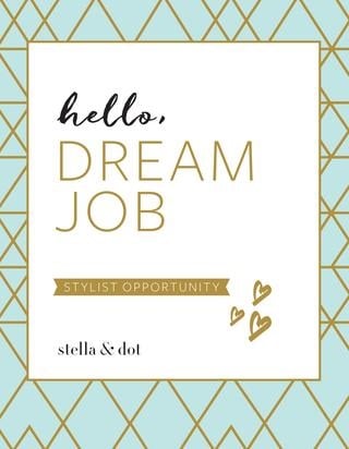 Become a stella and dot stylist today and make some extra money working from home!