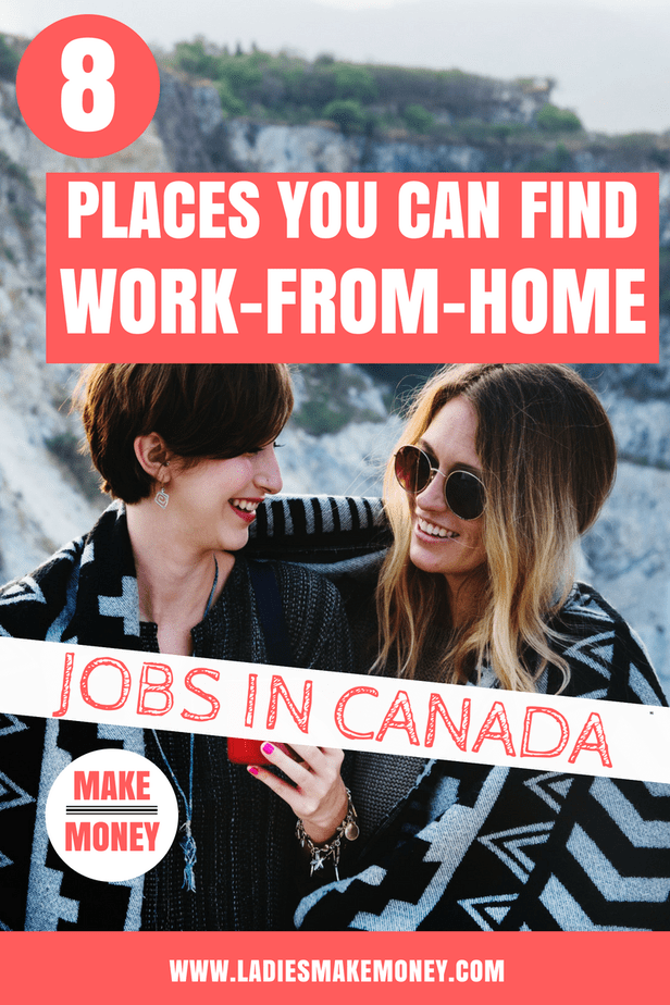 Are you looking for work at home jobs for Canadians? We have a list of work-from-home jobs in Canada that are easy to get started with. Learn how to make extra money from home fast if you live in Canada. This is perfect for those that are in Canada and are looking to work from home or online. #Canadajobs #workfromhome #makemoneyonline