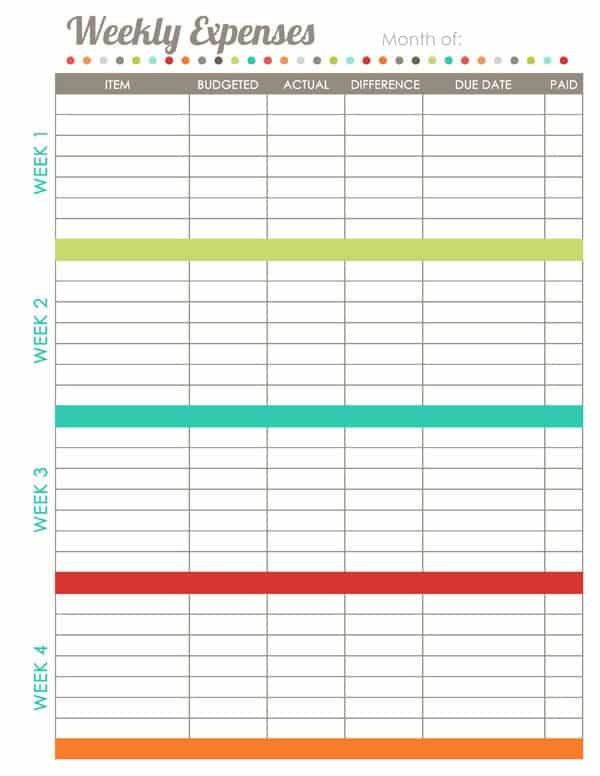 17 Brilliant and FREE Monthly Budget Template Printable ...