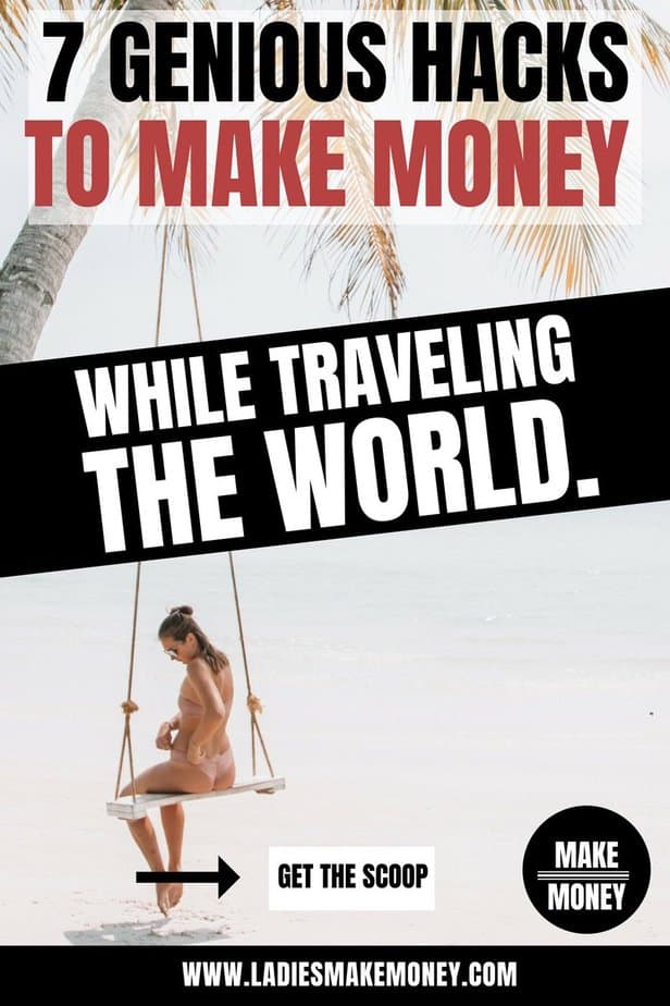 Get paid to travel the world. Are you looking for creative ways to make money while traveling? We have 7 hacks you can try today to make money while traveling. Find the best travel jobs available so you can earn money fast online. Learn how you can make money while you travel the world. #travel #makemoney #hustle #traveltips We have the best travel tips for you. #budgettravel #tipstravel #traveling #vacation #traveltricks