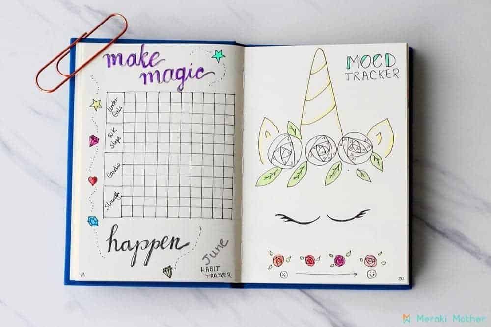 Here are a few bullet journal ideas. How to stay organized with a bullet journal. A few bullet journal inspiration, How to start bullet journal for beginners. Perfect Bullet Journal Layouts #bulletjournal #BJ