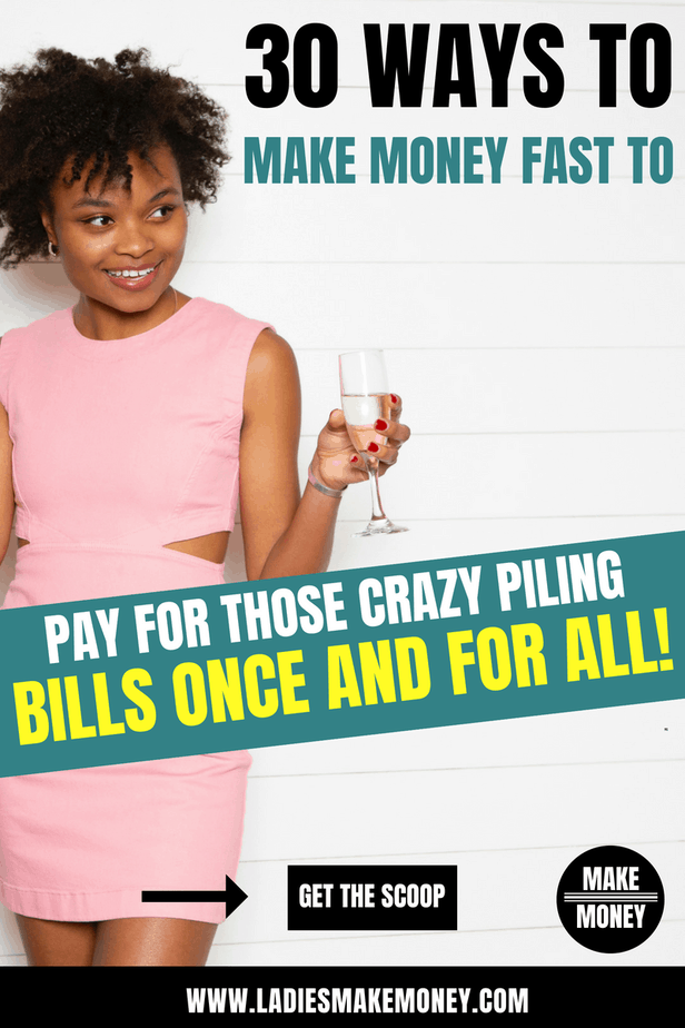 We have compiled a list of over 30 Ways to Make Money Fast to Pay for those Crazy Piling Bills. If you are in need of some side hustle ideas to make money fast from home be sure to check out this list. best ways to make money fast today. You can earn upwards of $100, in a day or less, with these proven ways to make extra money submitted by our fans. Get started today! #makemoney #sidehustle 