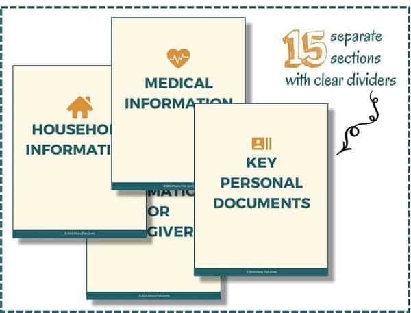 Here is how to build your own in case of an emergency binder also known as a grab and go. This 100 page PDF File is filled with all the in case of an emergency binder printables you can use to create your own emergency family binder. Use this checklist to create your own grab and go binder #familybinder #incaseofanemergencybinder