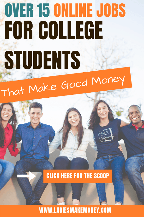 Are you a college student looking to make extra money? We came up with a massive list of online jobs for college students that you can do in your spare time easily. Grab this list of work from home opportunities so you can make extra cash while you are in college #workfromhome #collegestudents #students