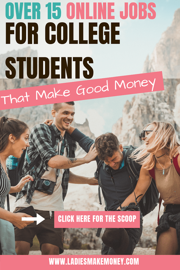 Are you a college student looking to make extra money? We came up with a massive list of online jobs for college students that you can do in your spare time easily. Grab this list of work from home opportunities so you can make extra cash while you are in college #workfromhome #collegestudents #students