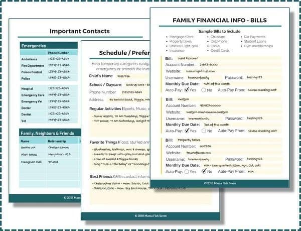 Here is how to build your own in case of an emergency binder also known as a grab and go. This 100 page PDF File is filled with all the in case of an emergency binder printables you can use to create your own emergency family binder. Use this checklist to create your own grab and go binder #familybinder #incaseofanemergencybinder