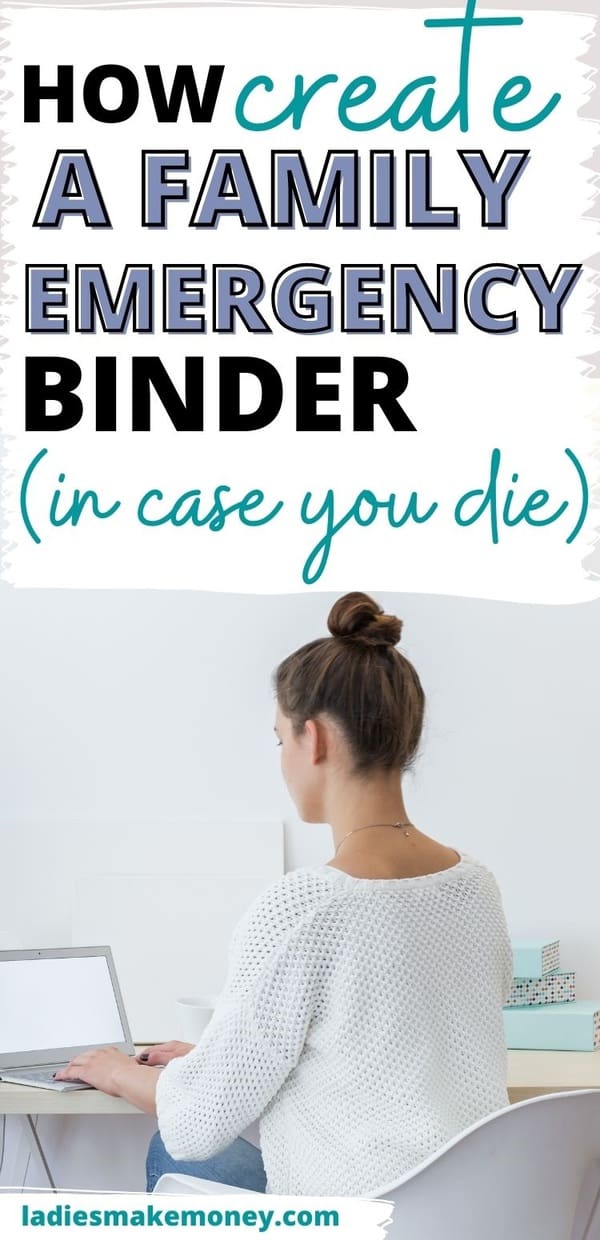 What if you die tomorrow? Would your husband know how to pay the bills or how to manage finances? This printable Emergency Binder is great in case of emergency. Learn how to organize important documents and get the free documents checklist for what to put in an emergency binder. You need this emergency preparedness tool! #emergencybinder #familybinder