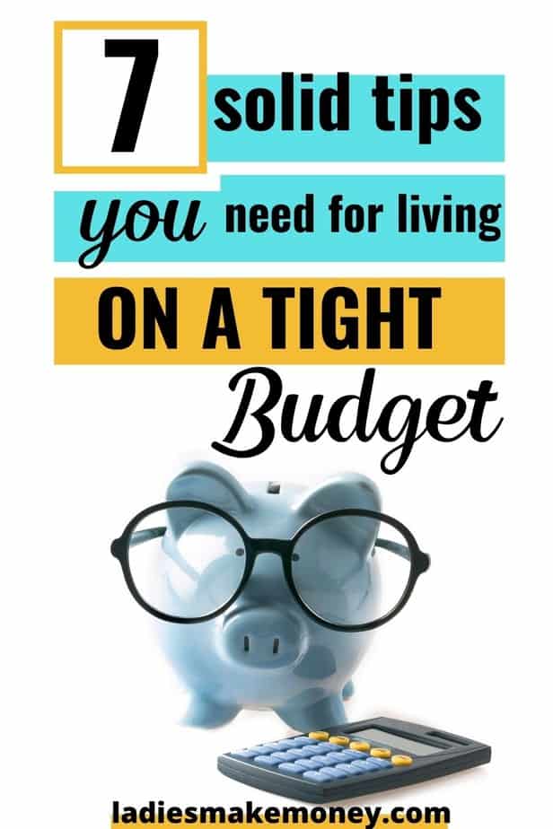 Get these tips for living on a tight budget! Learn how to live on a budget, how to save more money, and how to survive living on a tight budget. If you need to incorporate frugality into your live to save money every day, try these frugal living tips and tricks! Save money on food, utilities and more with these best tips for living on a tight budget! We use these tips too to live on one small income! #moneysavingtips #savemoneytips #finance