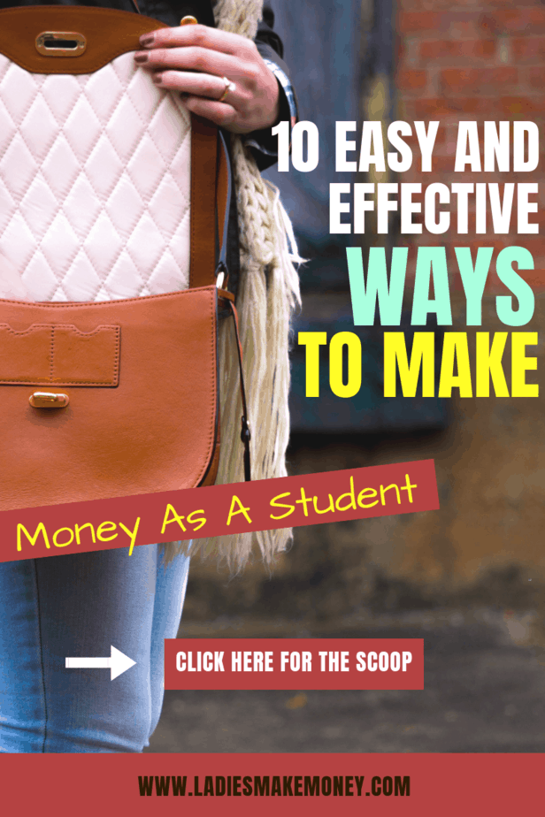 Here are a few ways to make money as a student. If you are a student that needs extra cash to pay off debt, you might want to look into ways to make money as a student. Start making extra money today! #makemoney #studentjobs 