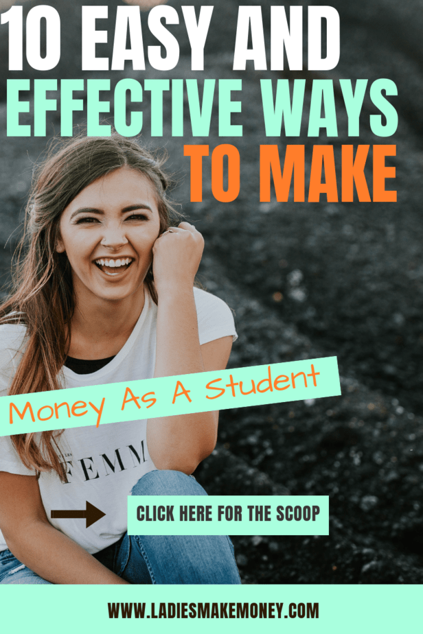 Here are a few ways to make money as a student. If you are a student that needs extra cash to pay off debt, you might want to look into ways to make money as a student. Start making extra money today! #makemoney #studentjobs 