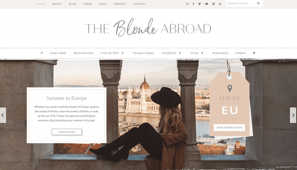 The Blonde abroad a travel blogger