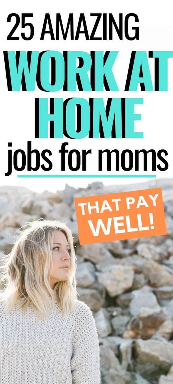 Legit Work At Home Jobs For Moms Who Love To Write! If you are a mom that is looking for a successful work from home job, look no further than this list! #workathome 