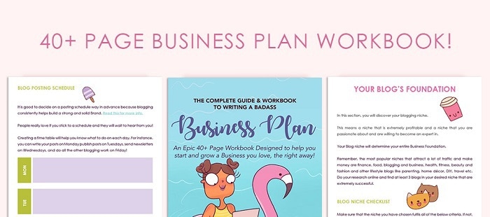 Business plan workbook for bloggers to keep organized when blogging #bloggingtips #bloggplanner