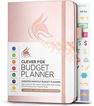 Grab this rose gold hardcover budget planner today! Clever Fox Budget Planner - Expense Tracker Notebook. Monthly Budgeting Journal, Finance Planner & Accounts Book to Take Control of Your Money. Undated - Start Anytime. #budgetingtips #bestbudgetplanner