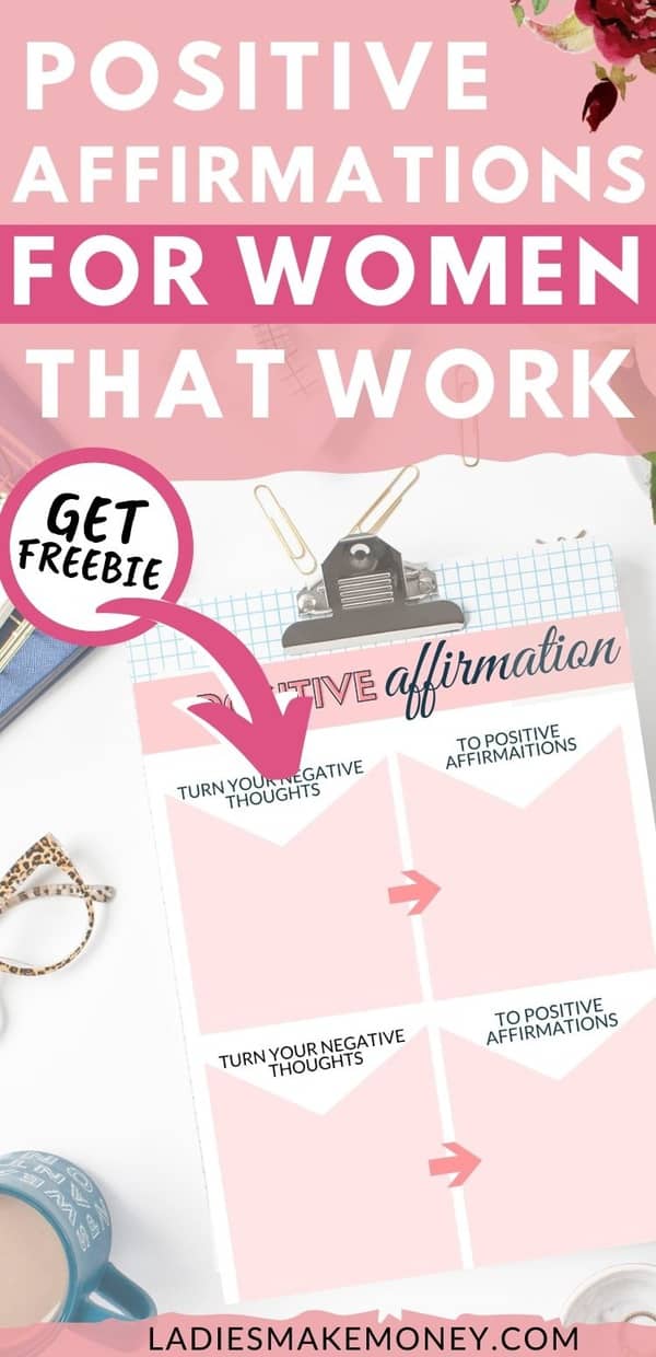 Positive affirmations for women. The secret to making affirmations work for you. Struggling with self-esteem issues or need motivational inspiration to be strong when life gets hard? These positive affirmations for women will become your new mantras & source of encouragement! Whether you're interested in the Law of Attraction or you're trying to develop the healthy habit of positivity; this collection of affirmations will inspire you to live your best life! #positiveaffirmations #affirmation #healthyhabits