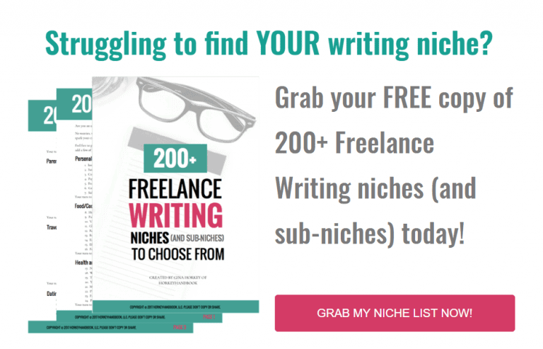 Freelance writing niches you can use to make money as a freelance writer! #freelancewriter