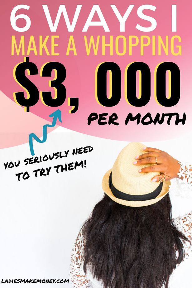 Are you looking for ways to make $300 a month? Here are 6 things I do to make 3000 per month from home effortlessly #make3000 #workfromhome #makemoneyonline