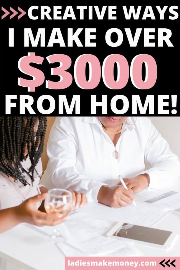 Are you looking for ways to make $300 a month? Here are 6 things I do to make 3000 per month from home effortlessly #make3000 #workfromhome #makemoneyonline