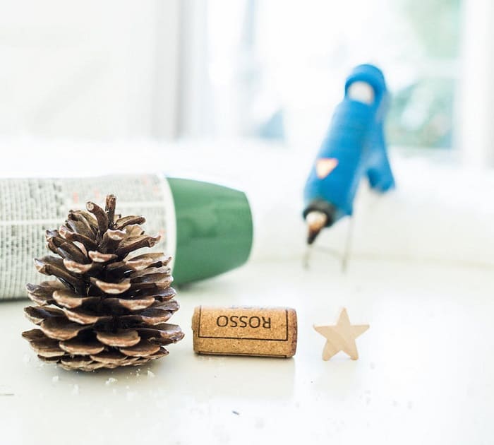 Wine Cork Christmas Tree Ornaments