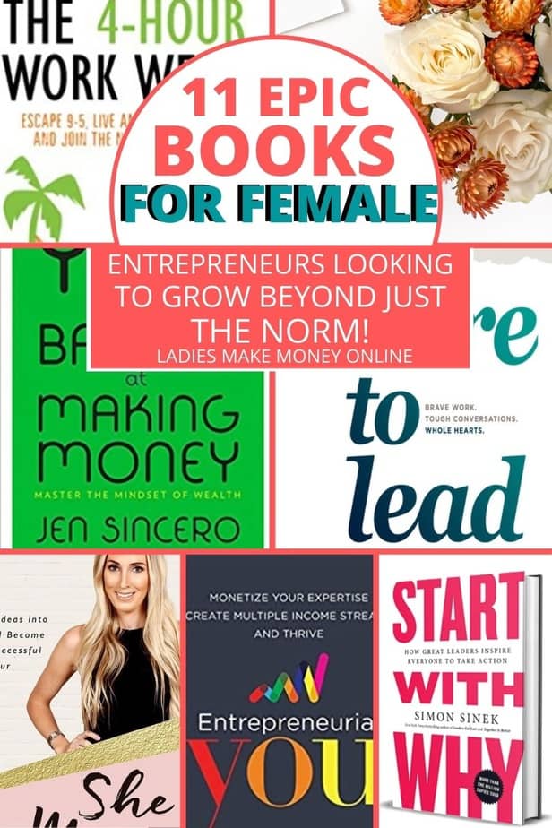 Here is a list of creative books for entrepreneurs! You know what they say- successful people never stop reading! Check out this list of AMAZING books that EVERY entrepreneur or small biz owner should read! Amazing Books Girlbosses should read! These girlboss books are amazing and should be . Ladies Make Money Online listed some of the Books for career woman #books #girlboss