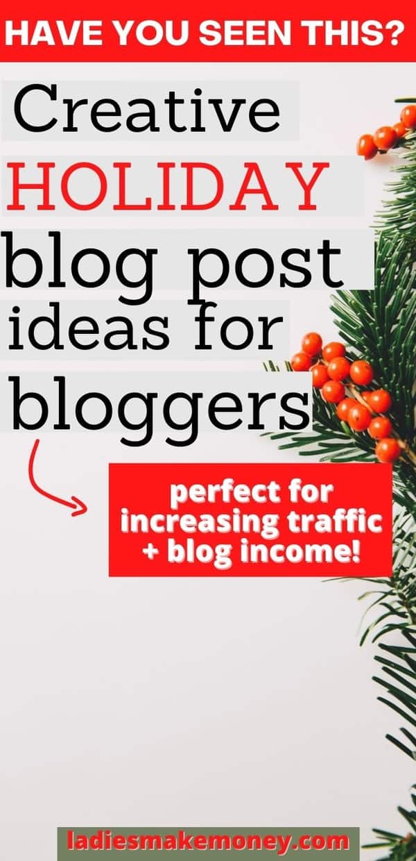 Creative blog post ideas for bloggers to help boost traffic and income! Not sure what to write on your blog this holiday season? Check out these holiday blog post ideas that are sure to grow your business and drive more traffic to your blog. #holidayblogpostideas #blogpostideas #holidaymarketing